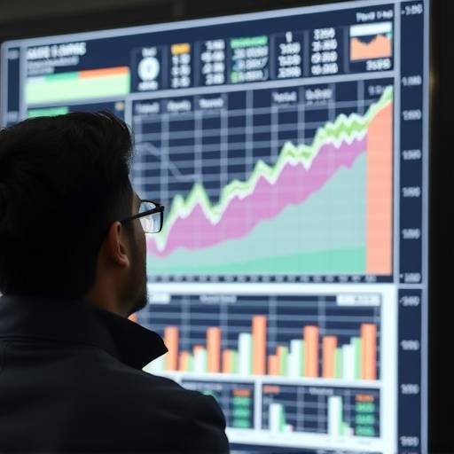 Image of a person looking at a financial chart